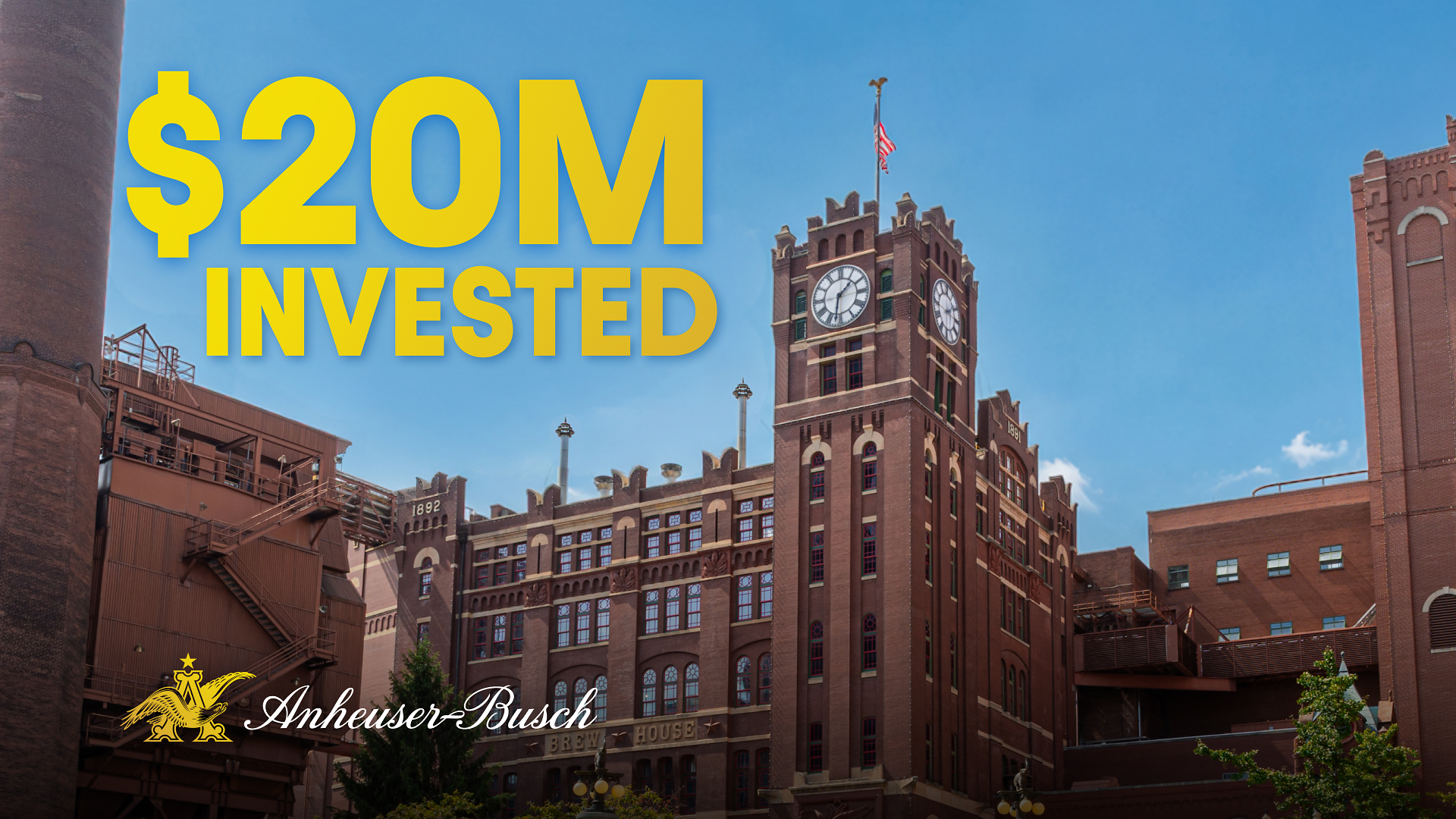Anheuser-Busch Investing $20 Million+ in Hometown St. Louis &amp; Missouri Facilities to Drive Local Economic Growth &amp; Fuel Production of Michelob ULTRA