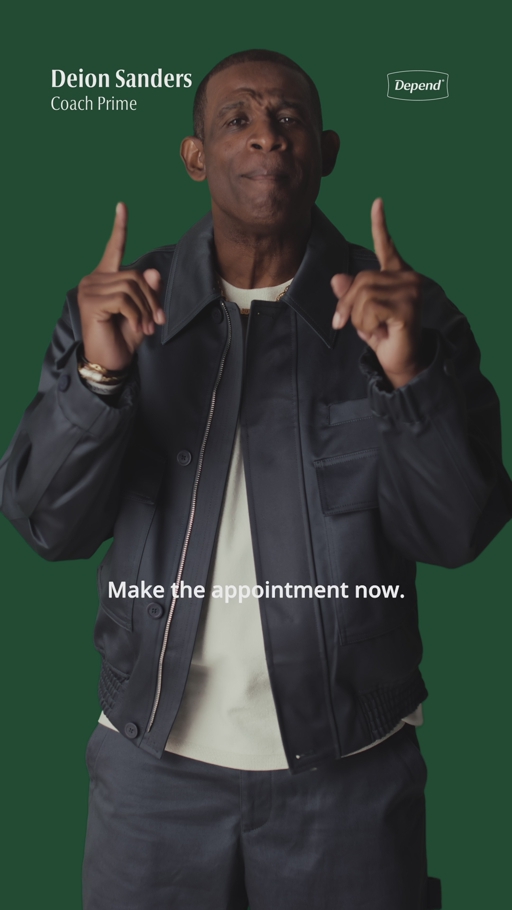 DEPEND® AND DEION "COACH PRIME" SANDERS ENCOURAGE PROACTIVE CARE DURING MEN'S HEALTH MONTH