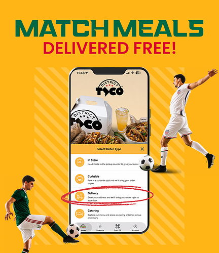 Get free delivery during the summer's biggest soccer tournament!