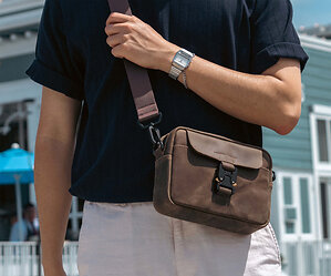 WaterField Designs Introduces the Gramercy Leather Sling, a Compact Full-Grain Leather Bag for Everyday Carry