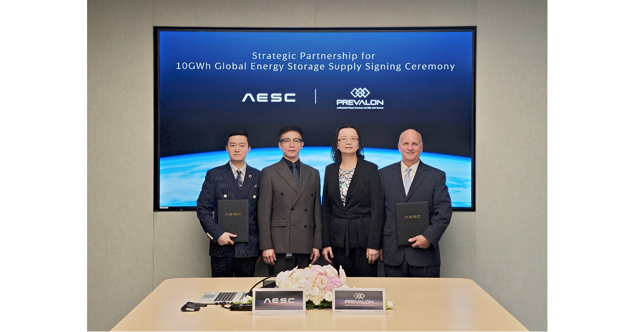 AESC and Prevalon Energy Sign 10+ GWh Strategic Supply Agreement to Support Global Energy Storage Growth AESC and Prevalon Energy Sign 10+ GWh Strategic Supply Agreement to Support Global Energy Storage Growth