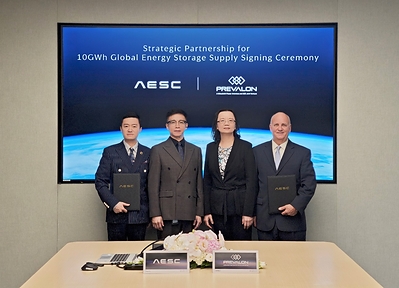AESC and Prevalon Energy Sign 10+ GWh Strategic Supply Agreement to Support Global Energy Storage Growth AESC and Prevalon Energy Sign 10+ GWh Strategic Supply Agreement to Support Global Energy Storage Growth