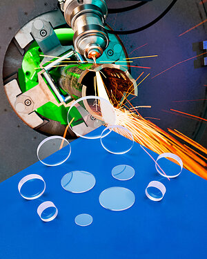 LASER DEBRIS SHIELDS RESIST SPATTER AND PITTING