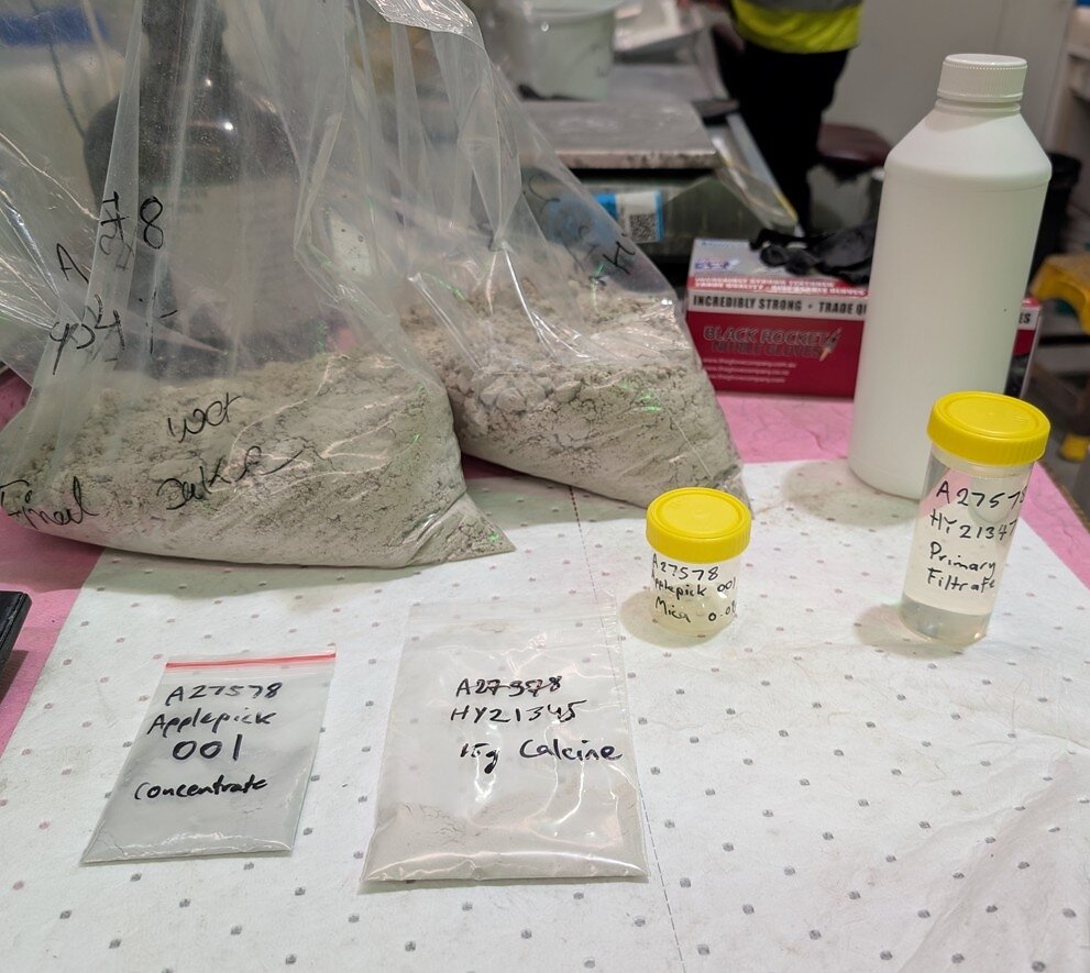 Figure 2: Applepick concentrate sample, processed at ALS Balcatta in Western Australia.