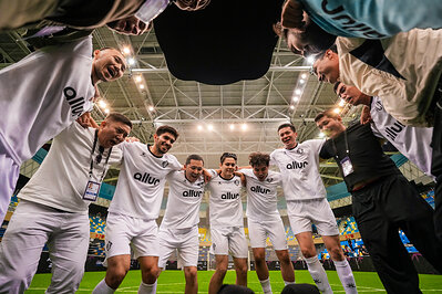 ACF x Allur celebrating after their win at Phygital Contenders Astana 2026.
