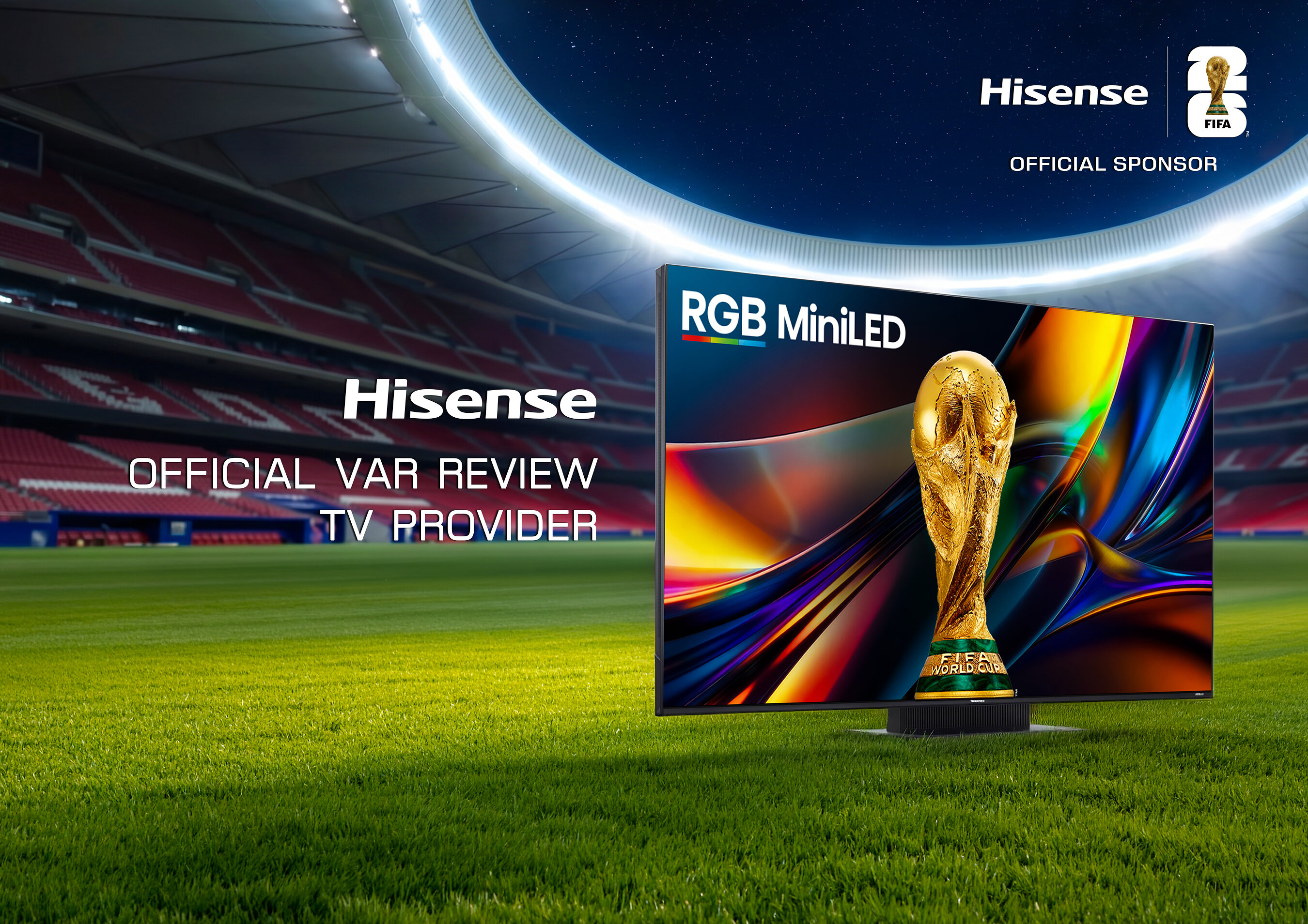 Hisense RGB MiniLED Supports FIFA World Cup 2026™ VAR Operations at the International Broadcast Centre
