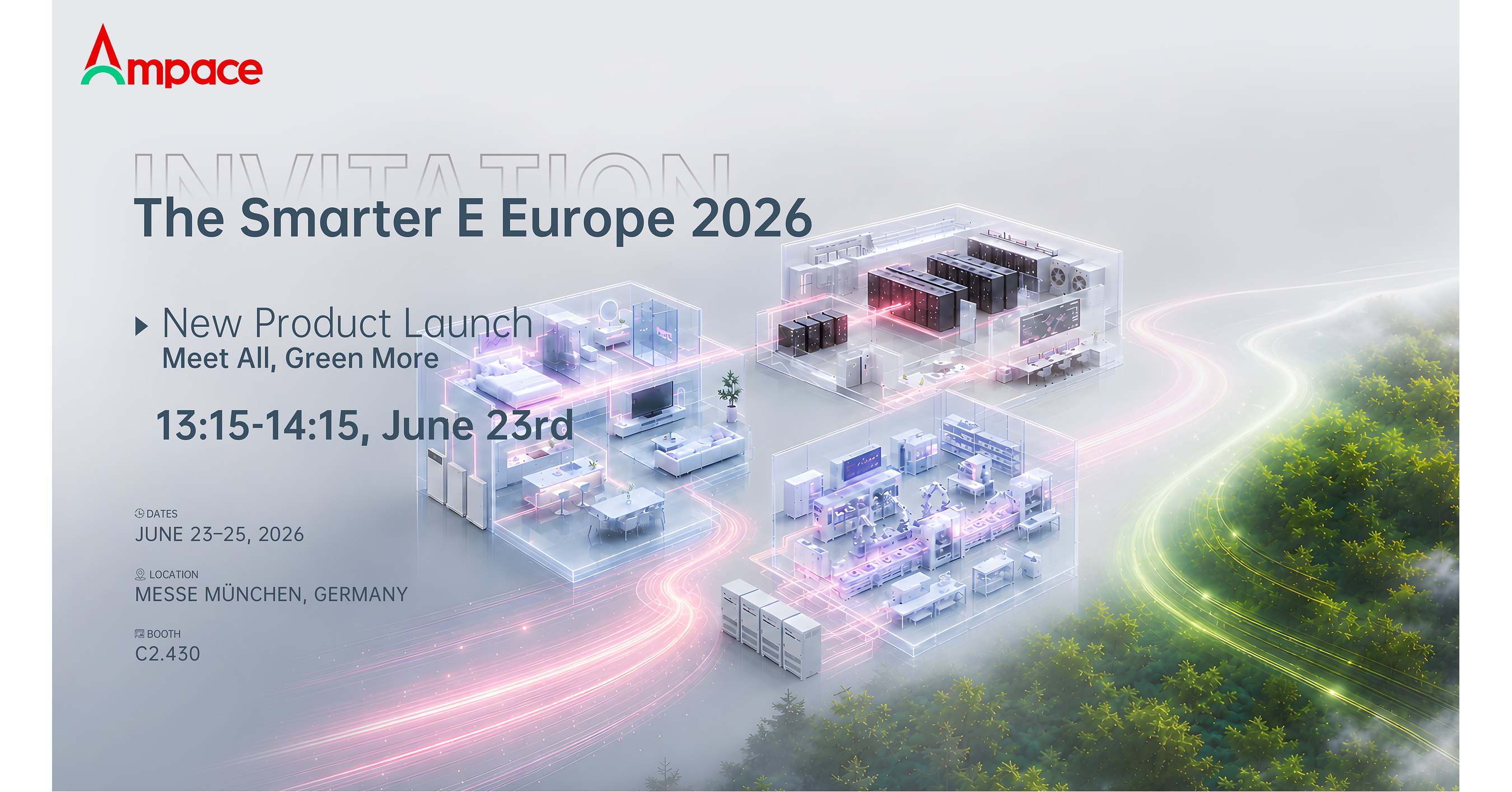 Ampace Unveils Meet All, Green More Vision at Intersolar Europe 2026 Ampace Unveils Meet All, Green More Vision at Intersolar Europe 2026