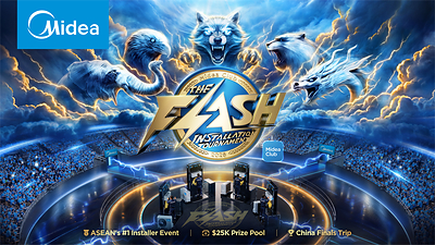 ถึงเวลาที่ความทุ่มเทของคุณจะได้รับการมองเห็น: Midea AC Installation Tournament กลับมาอีกครั้ง พร้อมการแข่งขันที่เข้มข้นยิ่งขึ้นและรางวัลรวมกว่า 820,000 บาท
