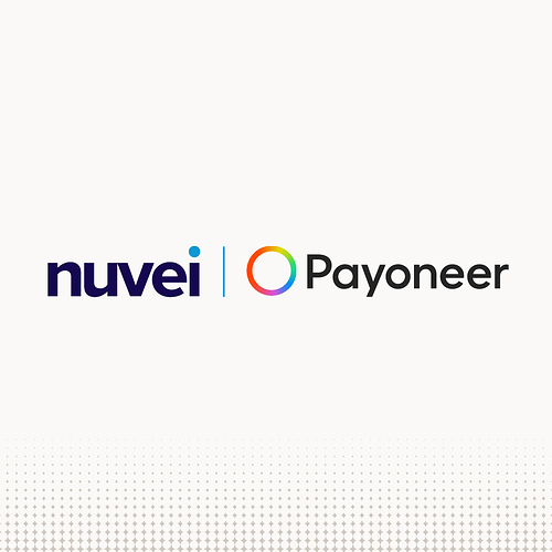 Nuvei x Payoneer logos Nuvei x Payoneer logos