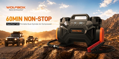 Wolfbox Launches HyperFlow 60D Tire Inflator, Built to Deliver 60
