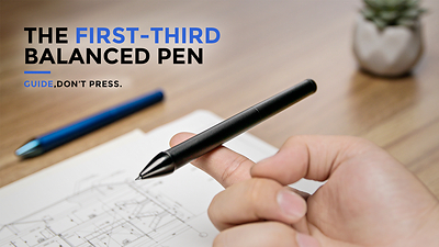 ORBIT is a first-third balanced pen designed to let your hand guide, not press - helping the tip settle naturally onto the page for a smoother, more grounded writing feel. ORBIT is a first-third balanced pen designed to let your hand guide, not press - helping the tip settle naturally onto the page for a smoother, more grounded writing feel.