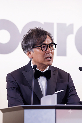 Avex, Inc. CEO, Katsumi Kurowai accepted the Global Growth Award at Billboard's Global Power Player Award in Tokyo on Friday. Photo courtesy of Billboard. 