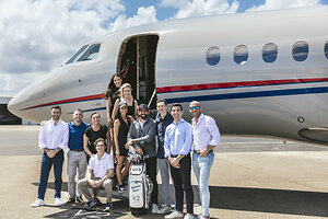 V2 Jets Partners with Professional Golfer Matt Pavon for Brand Photoshoot