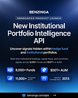 Benzinga Launches Institutional Portfolio Intelligence API for Faster Institutional Ownership Intelligence