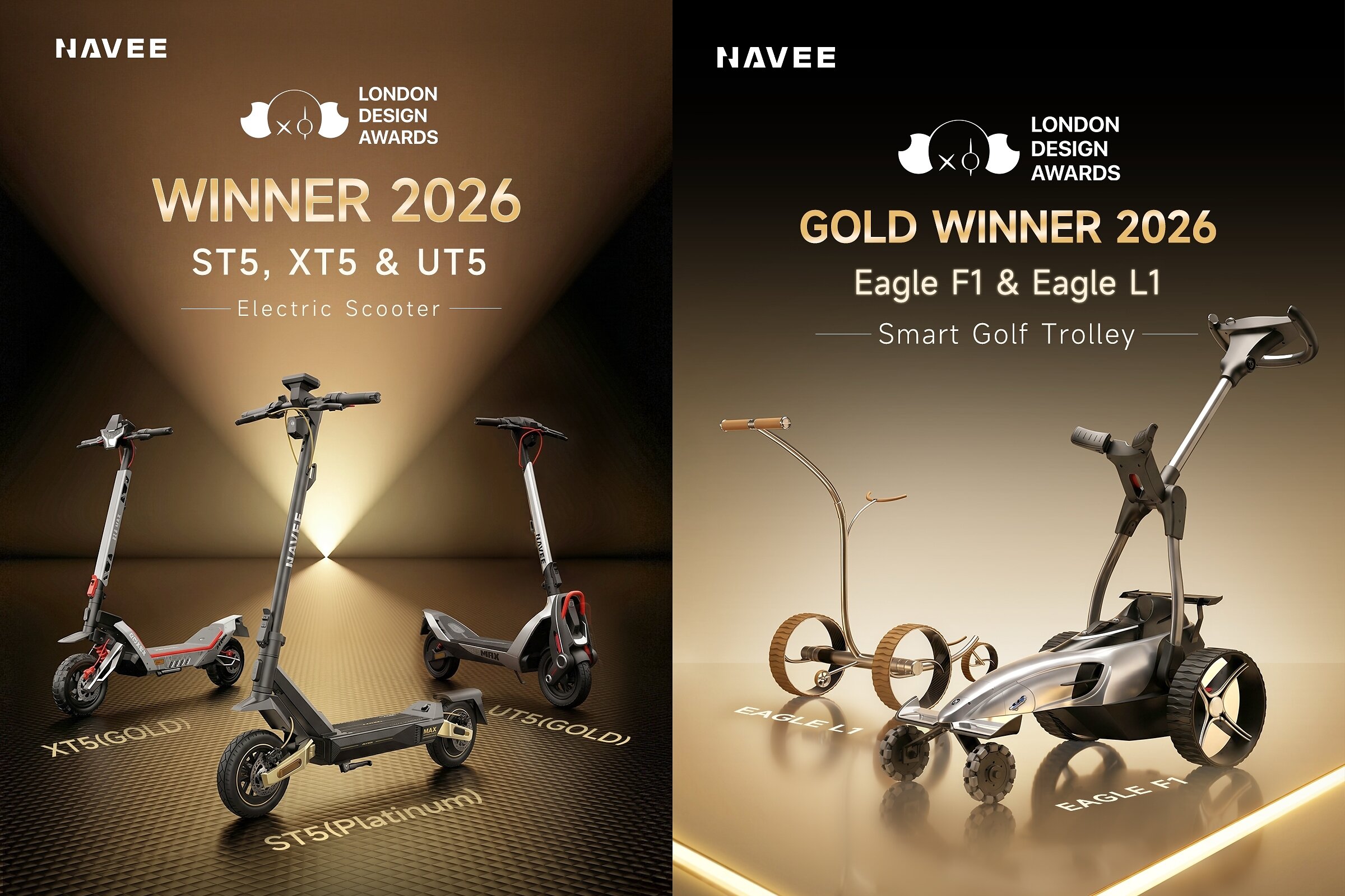 NAVEE Recognised with Multiple Awards at London Design Awards for Design and Innovation