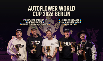 Six Trophies at Autoflower World Cup 2026 Berlin | Best Breeder 2026 Six Trophies at Autoflower World Cup 2026 Berlin | Best Breeder 2026