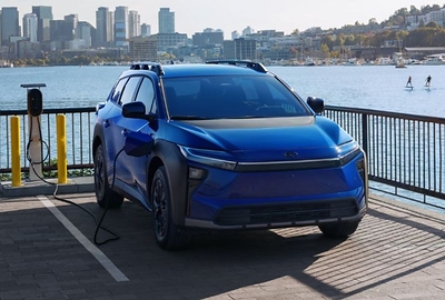 2026 Toyota bZ Blue charging