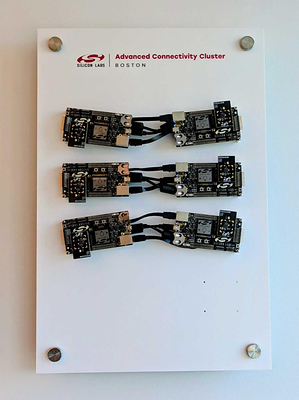 A Silicon Labs Matter Test Network node cluster. 