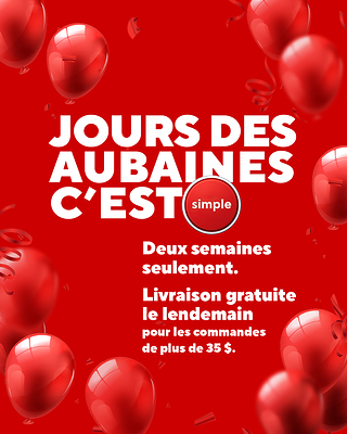 Deux semaines, des milliers d'aubaines -- Les « Jours des aubaines, c'est simple » de Staples/Bureau en Gros reviennent en force en 2026