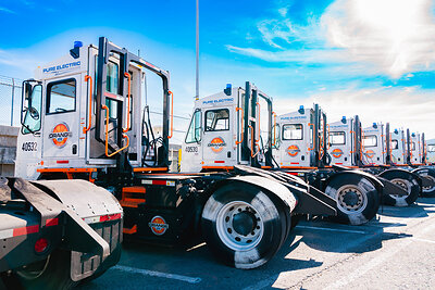 APM Terminals Los Angeles Orange EV Terminal Tractors