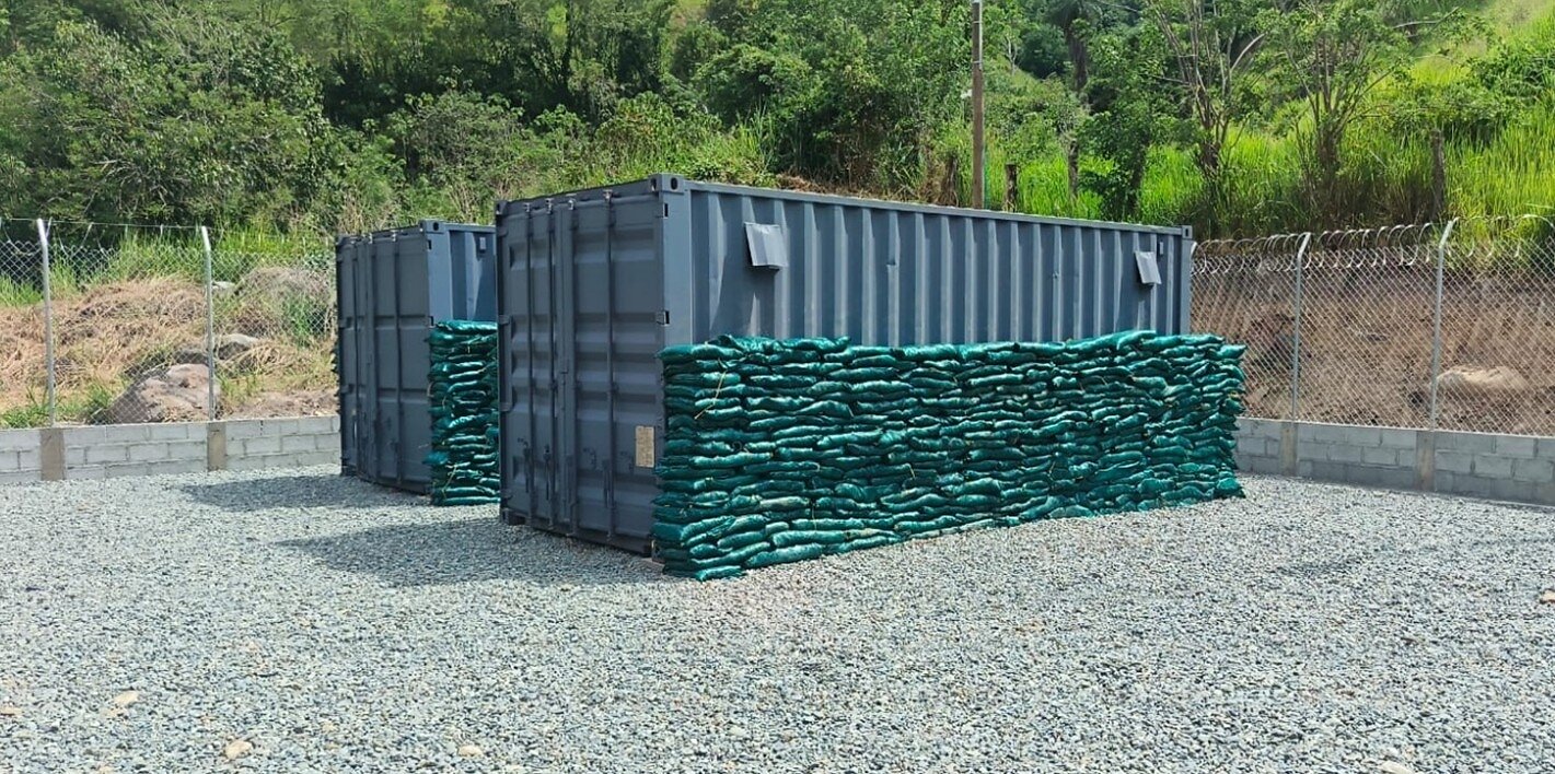 Figures 1 & 2: Explosive Storage Facility for the Exploration Adit Project at Guayabales