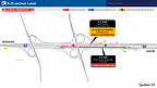Autoroute 13 (Chomedey) à Laval : Carte d’entraves et déviation de la circulation