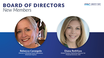 Rebecca Carangelo and Diana Rothfuss join the ITRC Board of Directors after the expiration of Clarissa Carnero and Brooke Huckabee’s terms.