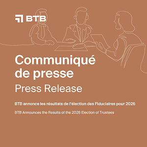 BTB Announces the Results of the 2026 Election of Trustees