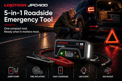 LOKITHOR Launches JPD400, a 5-in-1 Roadside Emergency Tool with