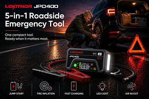 LOKITHOR Launches JPD400, a 5-in-1 Roadside Emergency Tool with Jump Starting, Tire Inflation, and Fast Charging