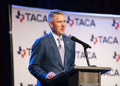 Andrew S. Pinkerton, TACA President and CEO, addressed members at the association's 72nd Annual Meeting in San Antonio.