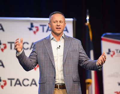Zach Fuller, Cybersecurity leader and managing partner of Silent Sector, spoke at TACA's Annual Meeting.
Zach Fuller, Cybersecurity leader and managing partner of Silent Sector, spoke at TACA's Annual Meeting.