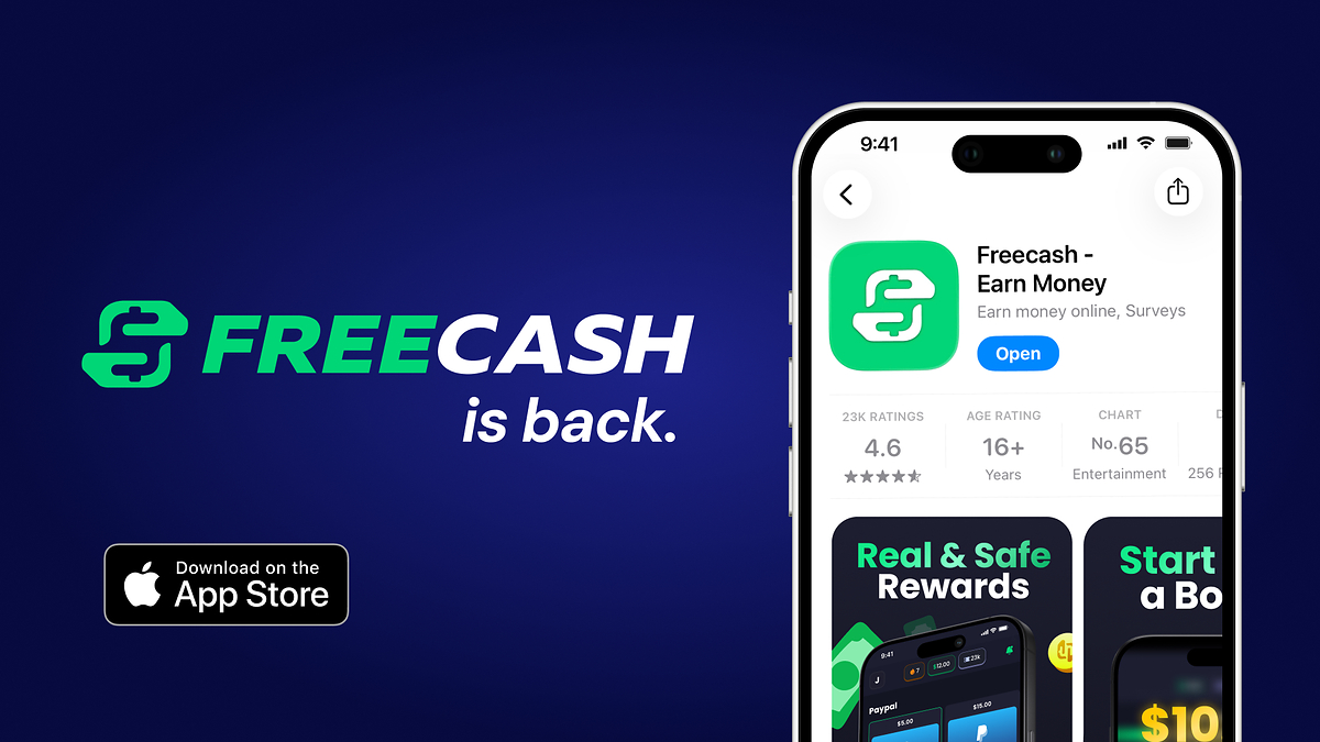 Freecash Makes Its Comeback on the iOS App Store, Rewarding Over 80 Million User...