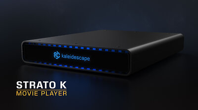 Kaleidescape, provider of the world’s only high-fidelity movie download library, announced a new flagship Strato K movie player. Strato K plays 8K movies and introduces a new higher fidelity format called 4K Cinematic. 