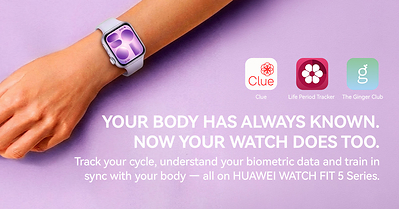 Huawei rozwija ekosystem aplikacji zdrowotnych i fitness dla serii HUAWEI WATCH FIT 5, wzmacniając zaangażowanie na rzecz dobrostanu kobiet