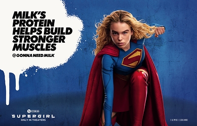 Gonna Need Milk partners with DC Studios’ Supergirl to highlight dairy milk’s real-world nutrition benefits for strength, recovery and focus.