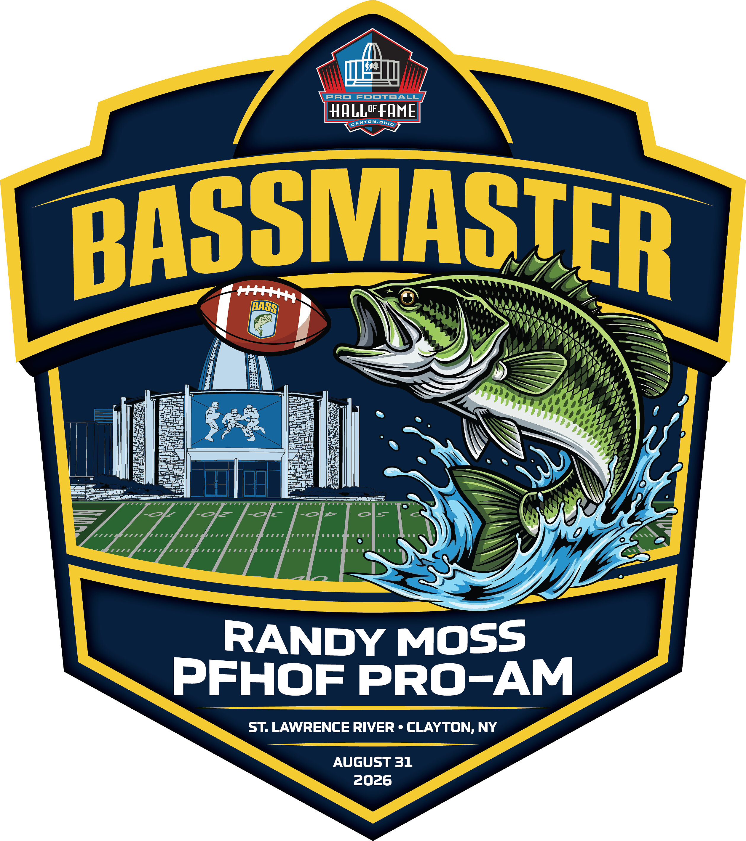 B.A.S.S., Pro Football Hall of Fame announce landmark partnership, Celebrity Pro-Am Tournament on St. Lawrence River