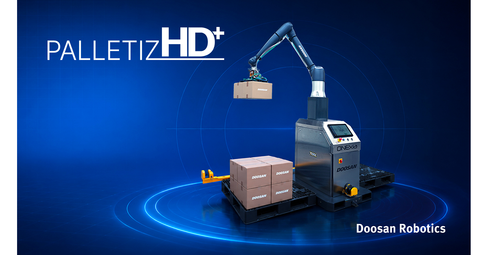 Doosan Robotics Unveils AI Palletizing Solution PalletizHD+ at Automate 2026
