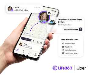 Life360 and Uber Partner to Help Parents Coordinate Rides From Anywhere