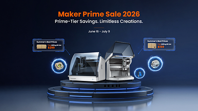 Makera launched its annual Maker Prime Sale, offering some of the best prices of the year on its Carvera series CNC machines. Makera launched its annual Maker Prime Sale, offering some of the best prices of the year on its Carvera series CNC machines.