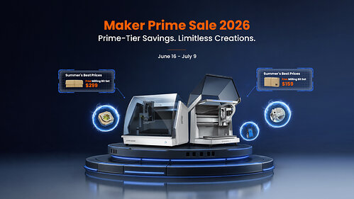 Makera launched its annual Maker Prime Sale, offering some of the best prices of the year on its Carvera series CNC machines.
