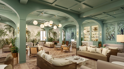 Club Sandals at Sandals South Coast, where lush landscaping and nature-inspired design draw inspiration from the resort's beloved roaming peacocks. 