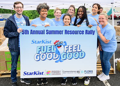 StarKist employee volunteers provided more than 8,300 meals to 400 households.