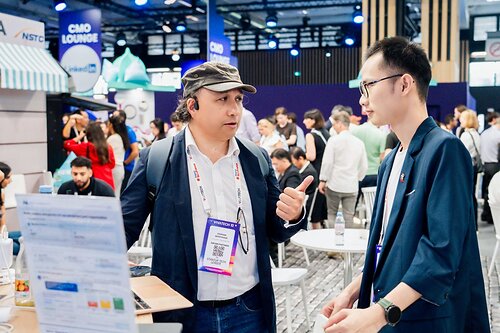 Daniel Fu, Head of Global Marketing at MaiAgent, at VivaTech 2026 in Paris as the company expands internationally. Daniel Fu, Head of Global Marketing at MaiAgent, at VivaTech 2026 in Paris as the company expands internationally.