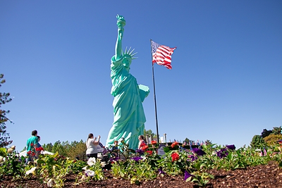 40 foot Statue of Liberty in Ashton Gardens