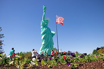 40 foot Statue of Liberty in Ashton Gardens