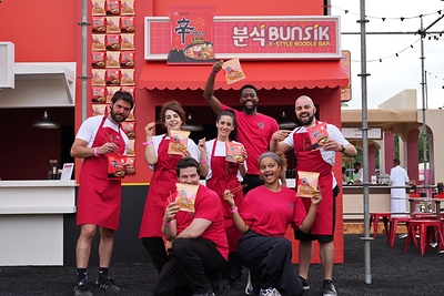 Nongshim 'Taste of London' Food Festival promotional booth Nongshim 'Taste of London' Food Festival promotional booth