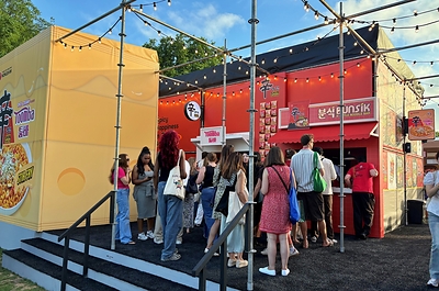 Nongshim 'Taste of London' Food Festival promotional booth Nongshim 'Taste of London' Food Festival promotional booth