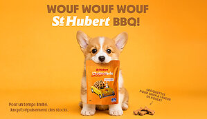 Une première chez St-Hubert : une gâterie pour chiens inspirée de sa célèbre sauce BBQ