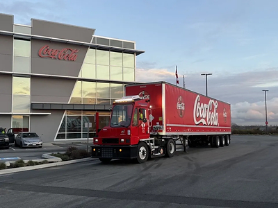 Coca-Cola Canada Bottling - Orange EV Terminal Truck 